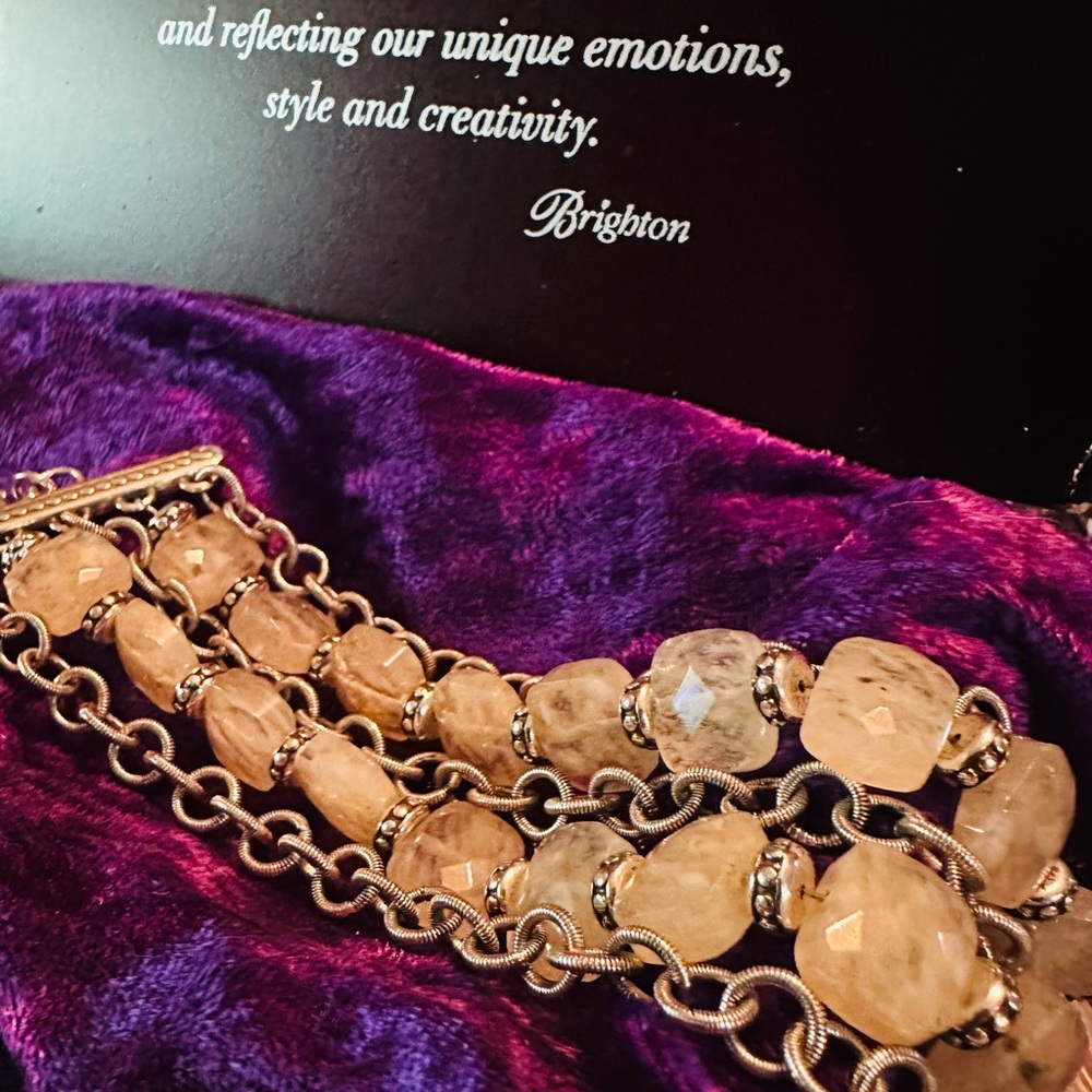 Retired NWT Brighton Rock My Heart Quartz Bracelet JB4582